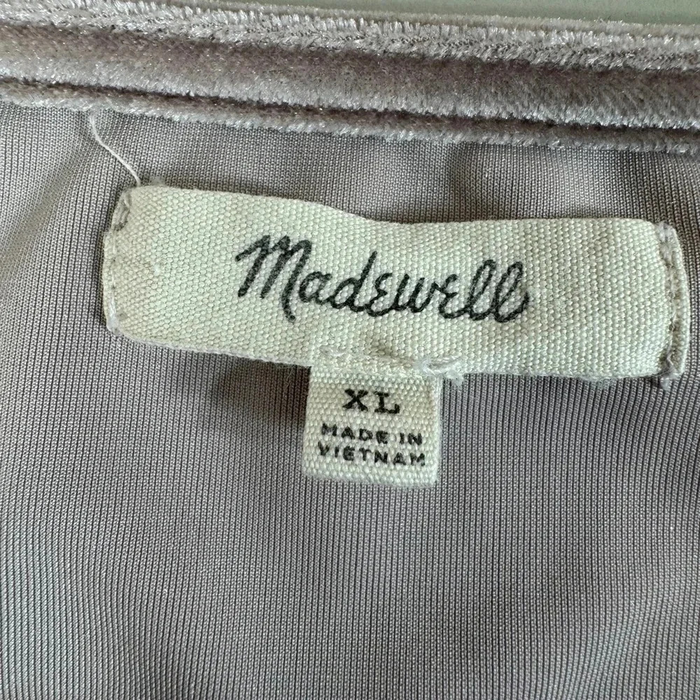 Madewell velvet butterfly sleeve top Blush Dusty Rose Size XL - Picture 9 of 16